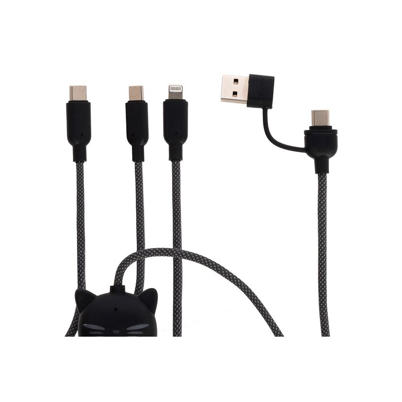 8052694017415-LEgami Three Hugs - Câble USB - 24 pin USB-C (M) avec adaptateur USB-C vers USB-A détachable pour 24 pin USB-C, Lightning (M) - 1.2 m - 3 e-P_405243906_5-2
