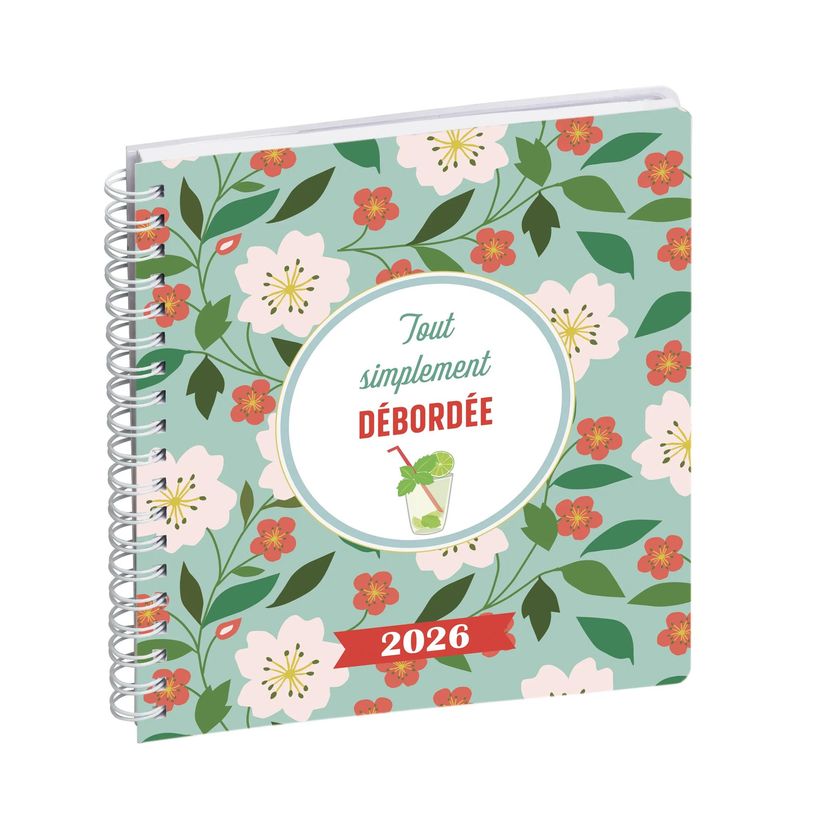 3660942088411-Agenda de bureau Dodo & Cath Lady 18S spiralé - 1 semaine sur 2 pages - 15 x 17 cm - Débordée - Exac--0