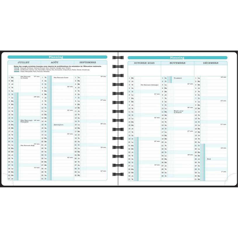 3660942088411-Agenda de bureau Dodo & Cath Lady 18S spiralé - 1 semaine sur 2 pages - 15 x 17 cm - Débordée - Exac--8