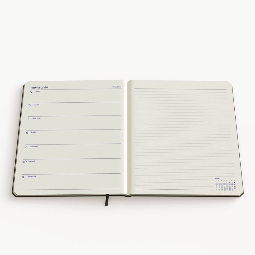 5412303354660-Agenda semainier de KEMPEN Atlas – format L – brun – Brepols--1
