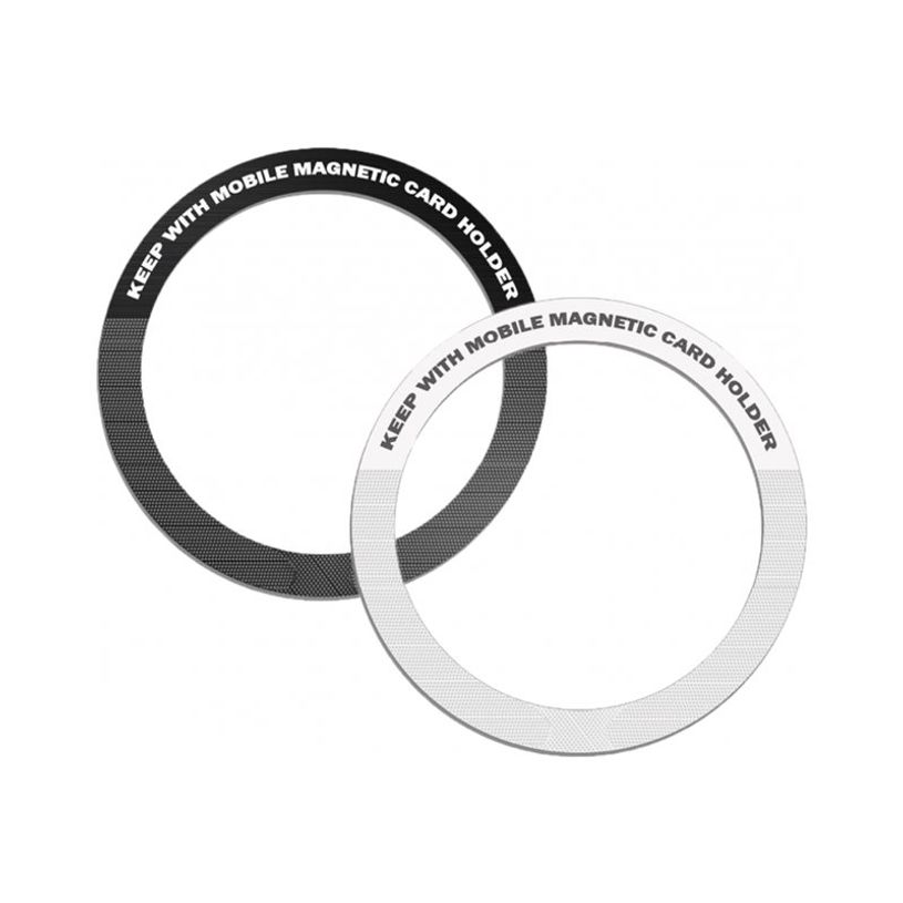 3701263525930-JAYM - 2 anneaux magnétiques pour téléphone portable - MagSafe - noir, argent-P_405244485_1-0