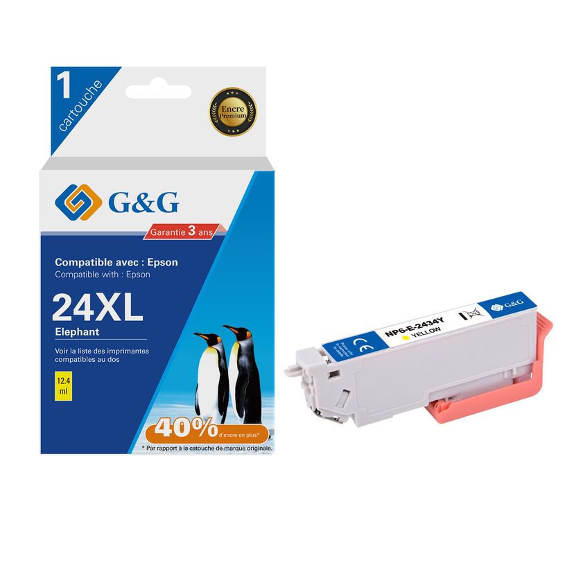 6937173411514-Cartouche compatible Epson 24XL Eléphant - jaune - G&G-P_405245579_1-0