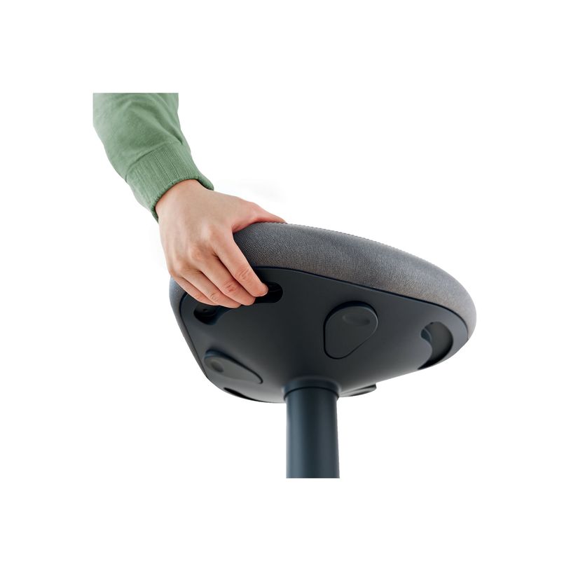 4002432138418-Leitz Ergo Active - Tabouret - ergonomique - triangulaire - pivotant - tissu recyclé à 1-P_405245713_4-5