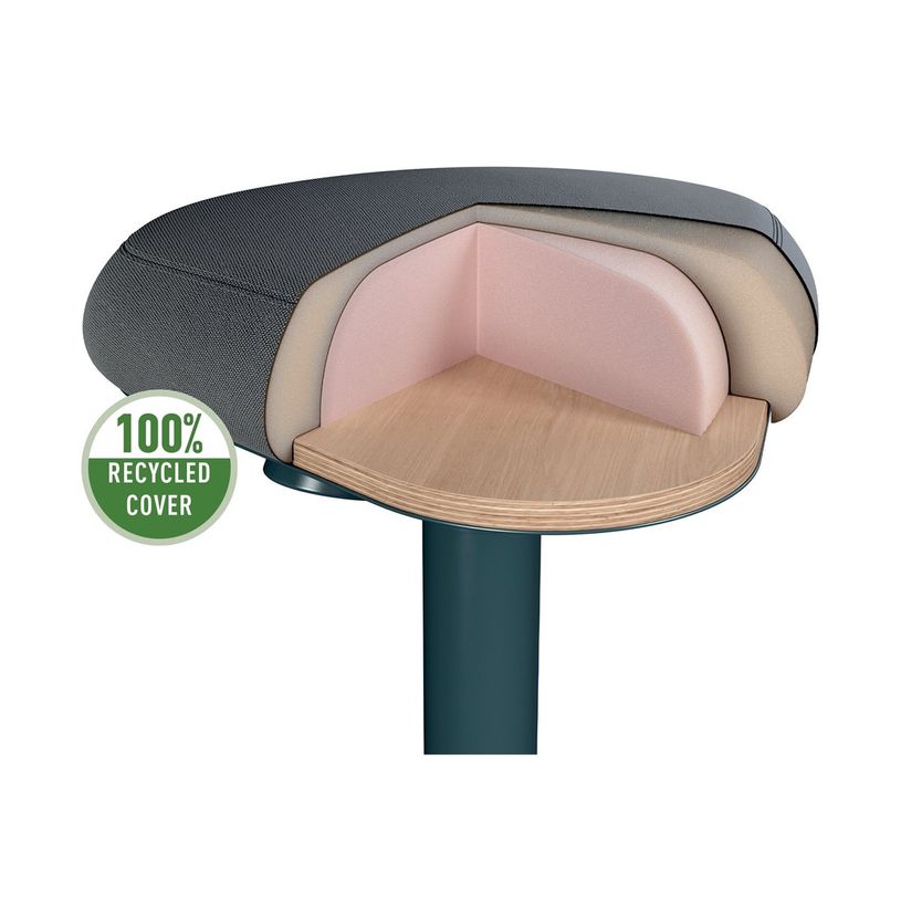 4002432138418-Leitz Ergo Active - Tabouret - ergonomique - triangulaire - pivotant - tissu recyclé à 1-P_405245713_6-0