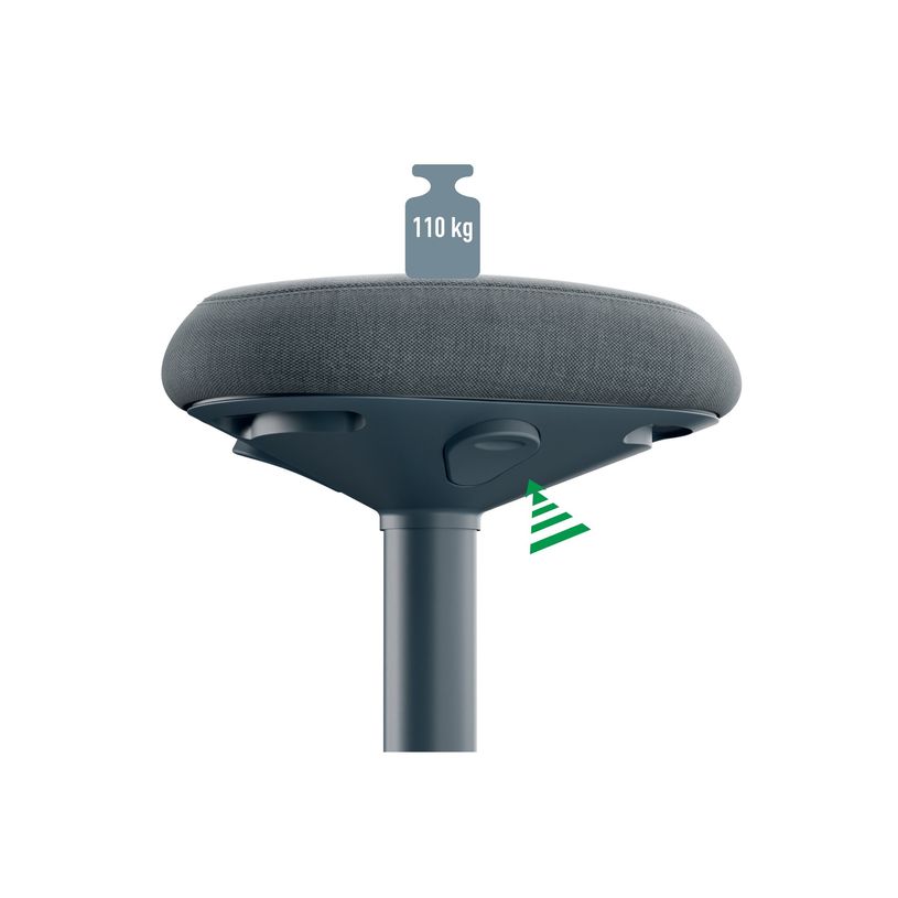 4002432138418-Leitz Ergo Active - Tabouret - ergonomique - triangulaire - pivotant - tissu recyclé à 1-P_405245713_7-1