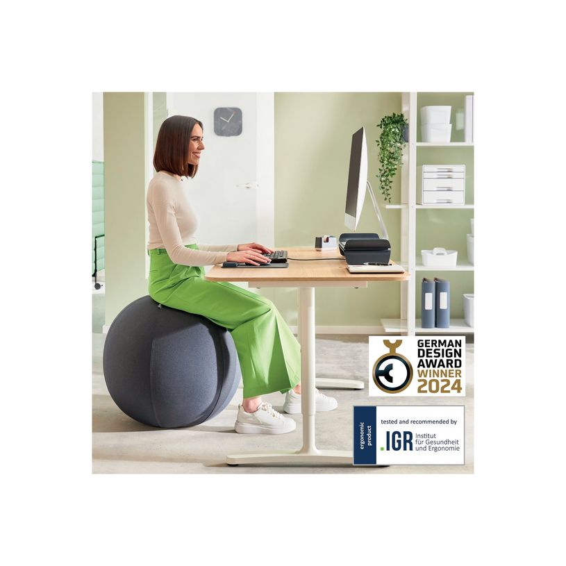 4002432134779-Leitz Ergo Active - Chaise à billes - ergonomique - housse en tissu - gris foncé-P_405245726_3-7