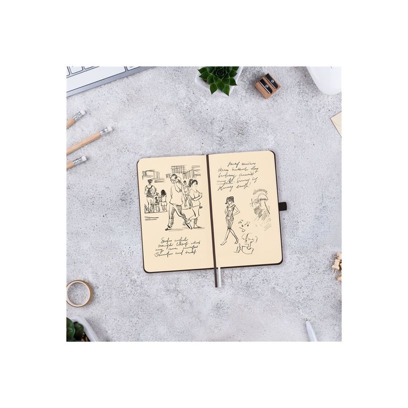 8422952394280-Finocam Nexo - Cahier de notes - petit - 90 x 150 mm - 72 feuilles / 144 pages - papier blanc cassé - uni - couvert-P_405246392_6-6