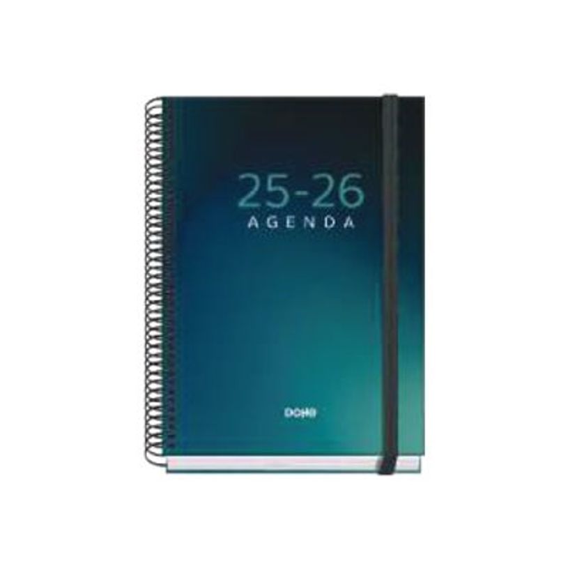 8421938520408-Dohe Prime - Agenda - 2025 - 2026 - semainier - reliure à spirale - A5 (150 x 210 mm) - 72 feuilles - boreal - carton -P_405247015_1-0