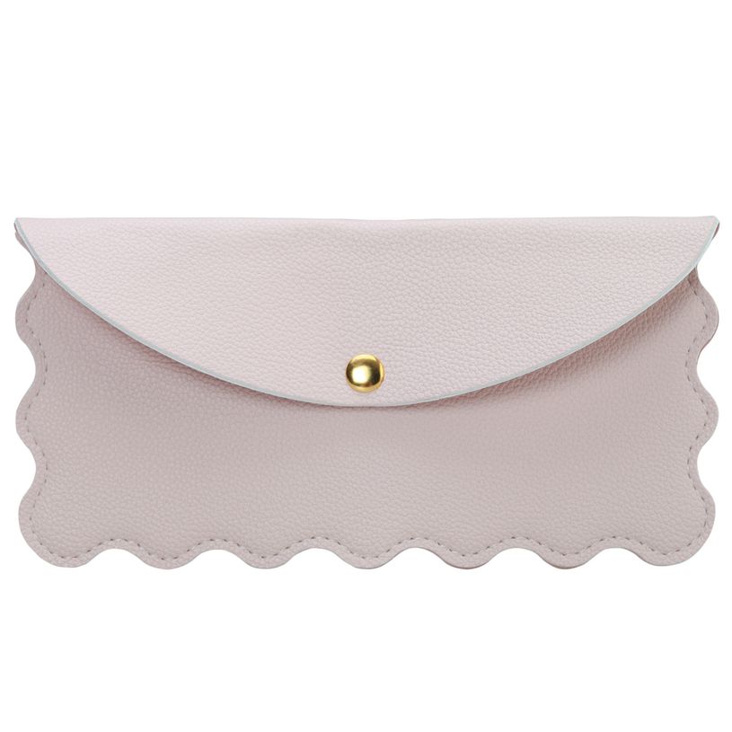 3173744255689-Trousse plate SCHOOL "Mini & Chic" coloris rose clair --0