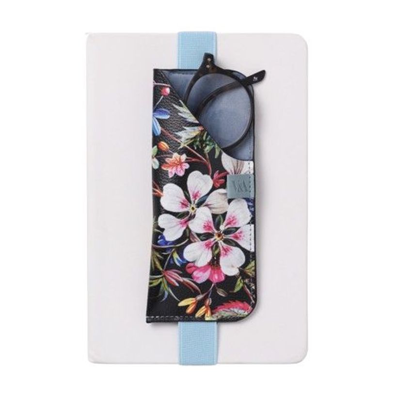 5035393494025-V&A Bookaroo - Pochette lunettes florale - noir--0