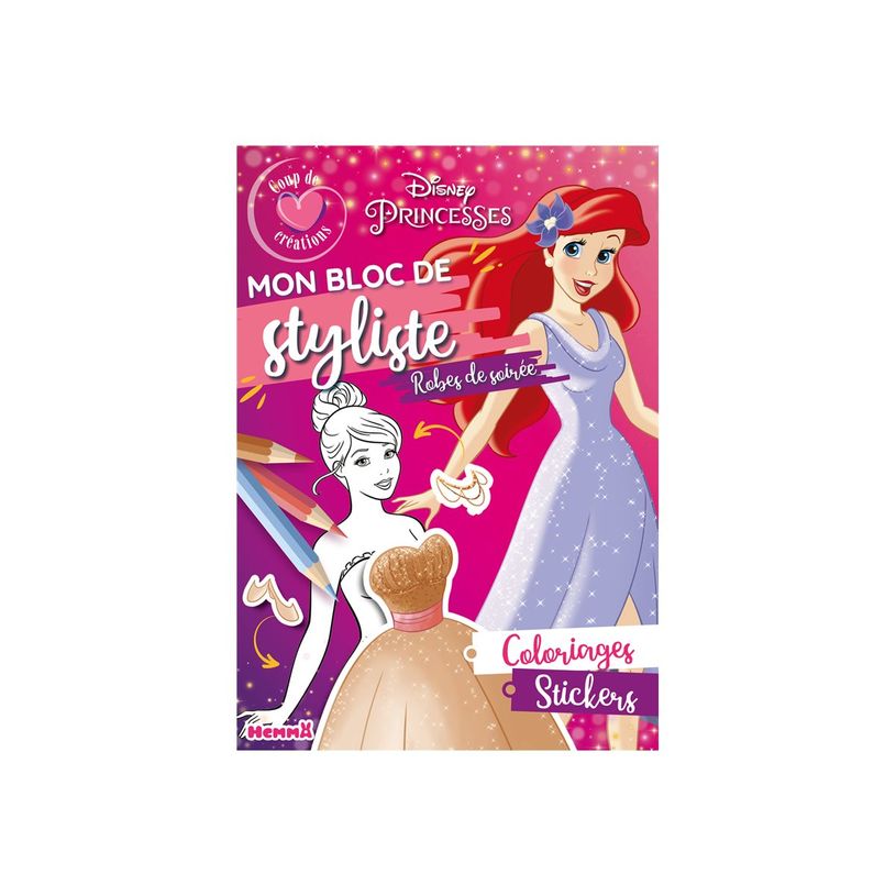 9782508057281-Disney Princesses - Mon bloc de styliste - Coup de coeur créations - Robes de soirée - liv-P_405256537_1-0