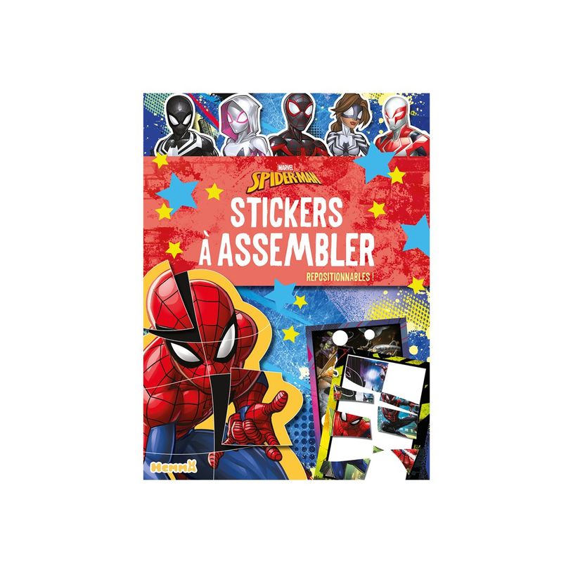 9782508057915-Marvel Spider-Man - Stickers à assembler - Repositionnables ! - livre d'activités-P_405256542_1-0