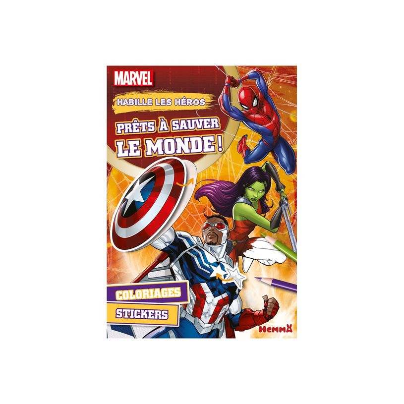 9782508058066-Marvel - Habille les héros - Prêts à sauver le monde ! - livre de coloriage / d'activit-P_405256544_1-0