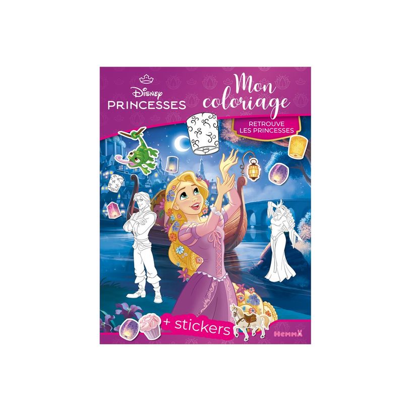9782508058905-Disney Princesses - Mon coloriage - Retrouve les princesses - + stickers - livre de colori-P_405256559_1-0