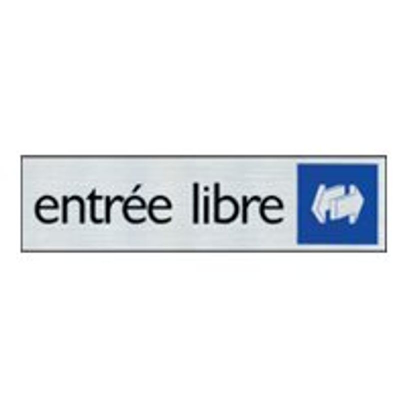 40582948-Pickup - Plaque de signalisation - 165 x 44 mm - entrée libre-P_4058294_1-0