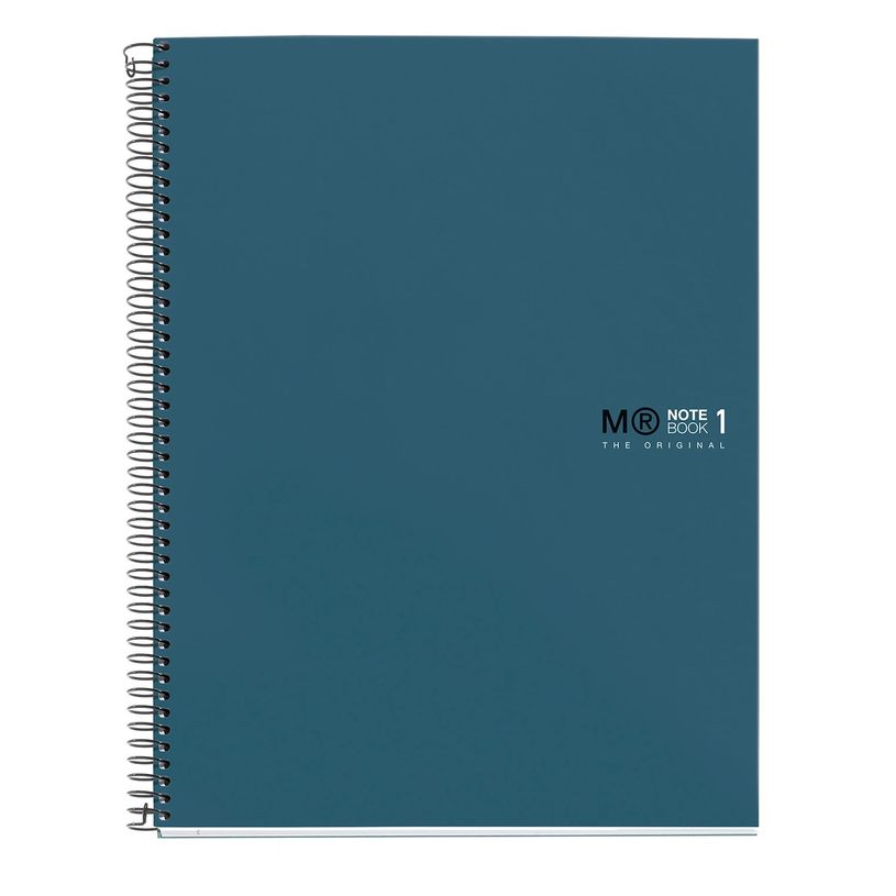 8422593499931-THE ORIGINAL NOTEBOOK, couverture rigide, A5, lignes horizontales, 80 feuilles de 1 couleur, Miquelrius--0