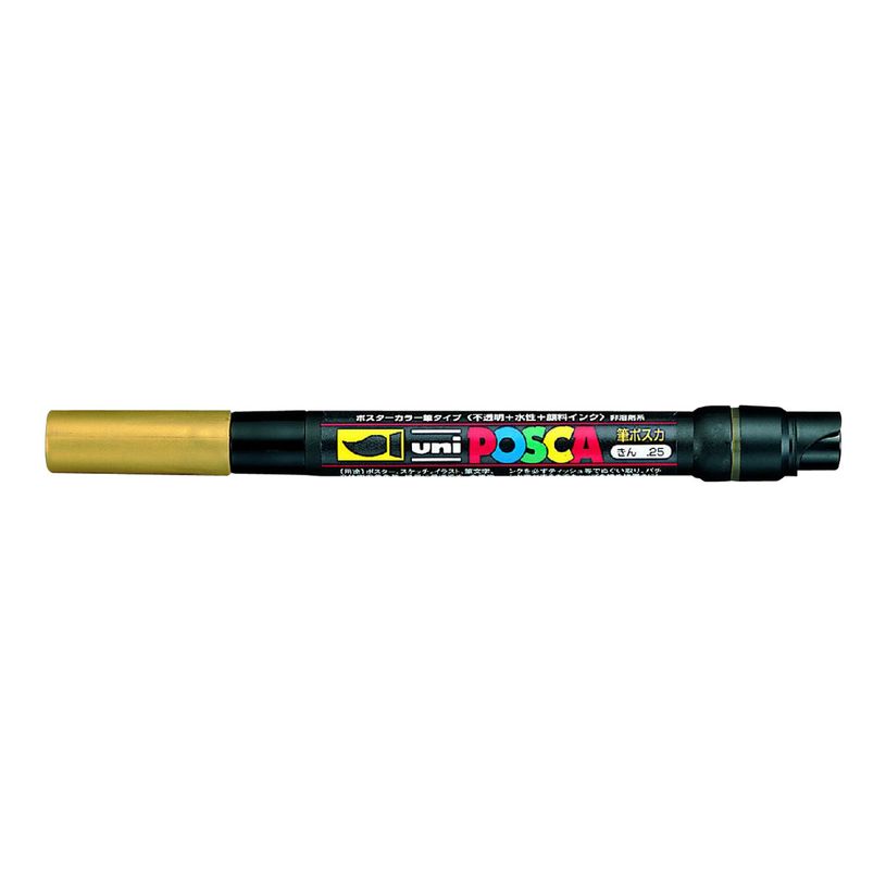4902778665831-Posca - Feutre pinceau pointe souple - or-P_79138602_1-0
