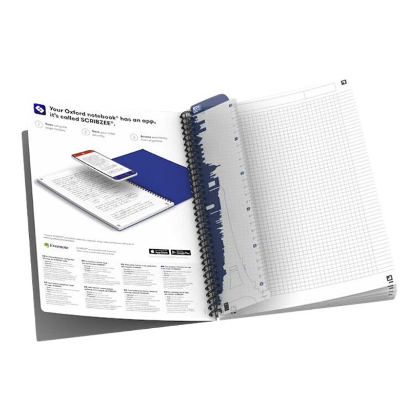 3020120029443-Oxford Office My Colours - Cahier polypro à spirale - A4 (21x29,7 cm) - 100 pages - petits carreaux (5x5 mm) - disponib-P_79144596_1-9