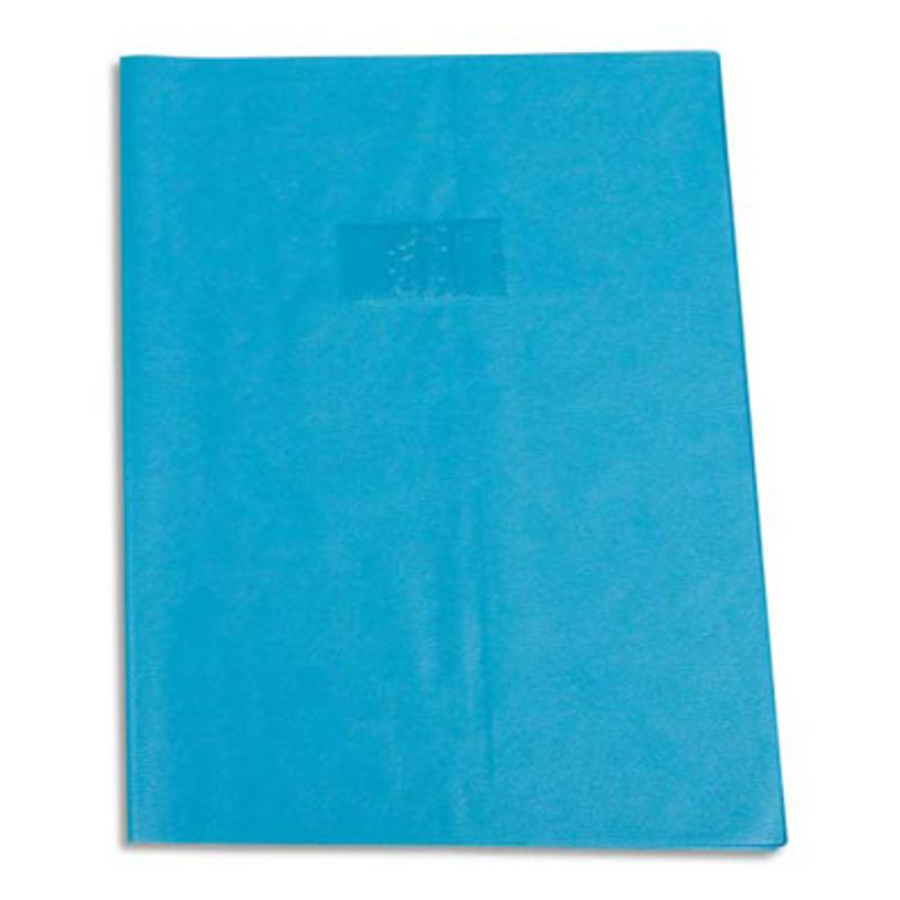 3210330720227-Calligraphe - Protège cahier sans rabat - 17 x 22 cm - grain losange - bleu clair-P_79151706_1-0