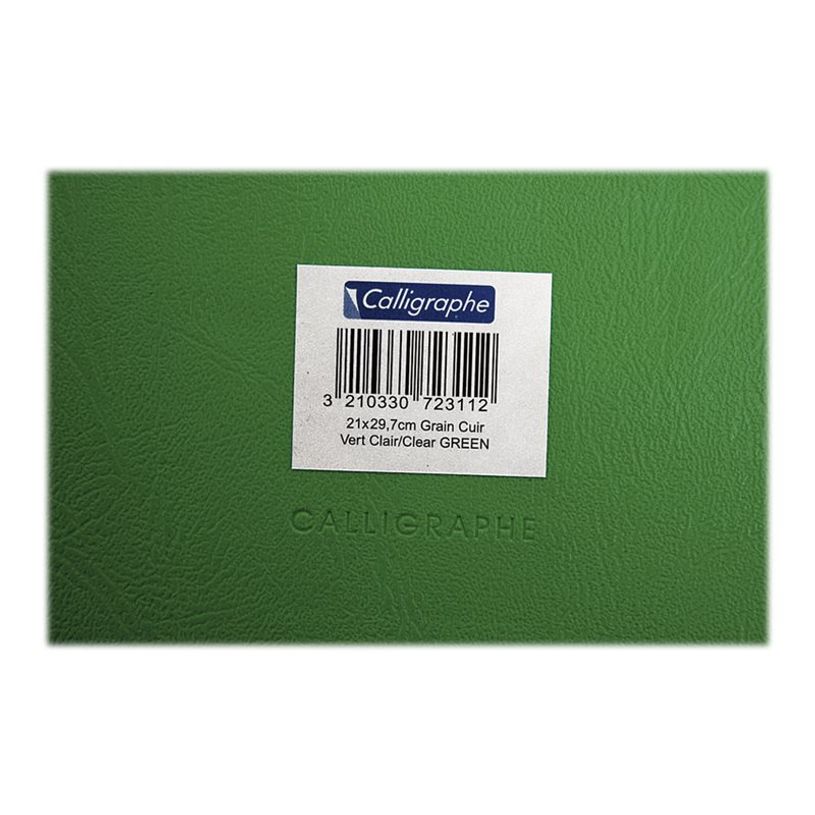 3210330720050-Calligraphe - Protège cahier sans rabat - 17 x 22 cm - vert-P_79345609_2-1