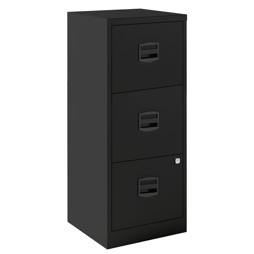0000793458033-Classeur métallique monobloc - 3 tiroirs - H102 x L41 x P40 cm - anthracite-P_79345803_1-0