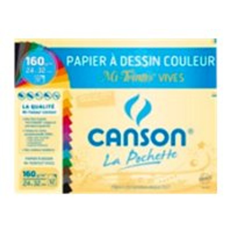 3148950027542-Canson - Pochette papier à dessin - 8 feuilles - A3 - 160 gr - couleurs pastel-P_79351335_1-0
