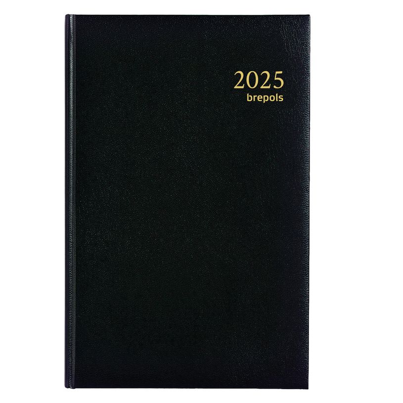 5412303001311-Agenda Lima Saturnus - 2 jours par page - 13,3 x 20,8 cm - noir - Brepols-P_79353443_2-0