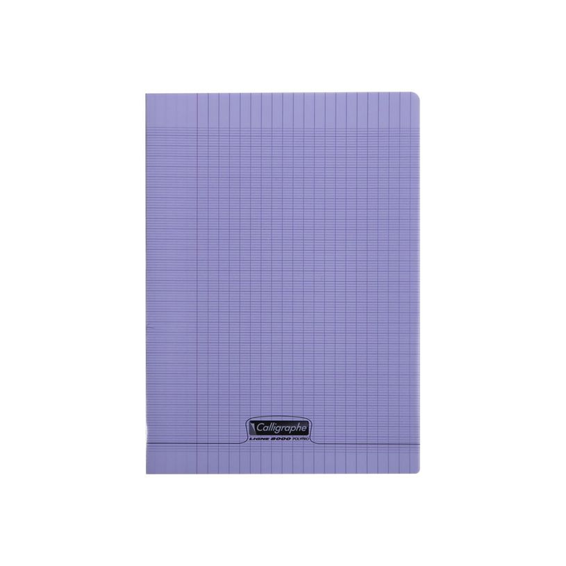 3210330181370-Calligraphe 8000 - Cahier polypro A4 (21x29,7 cm) - 96 pages - grands carreaux (Seyes) - vi-P_79356984_1-0