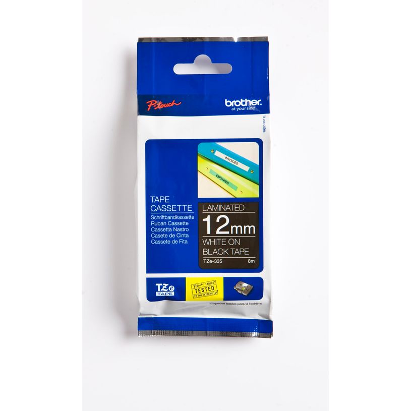 4977766685733-Brother TZe335 - Ruban d'étiquettes auto-adhésives - 1 rouleau (12 mm x 8 m) - fond noir -P_79360925_4-0