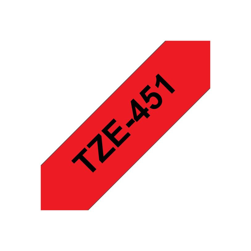 4977766686358-Brother TZe451 - Ruban d'étiquettes auto-adhésives - 1 rouleau (24 mm x 8 m) - fond rouge-P_79360928_5-0