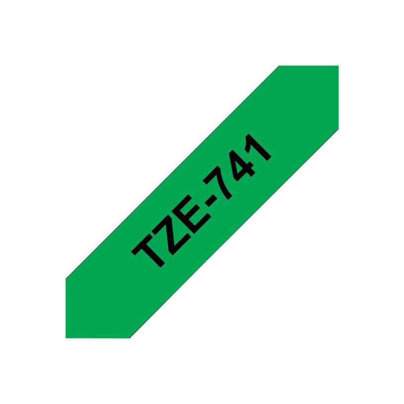 4977766691970-Brother TZe741 - Ruban d'étiquettes auto-adhésives - 1 rouleau (18 mm x 8 m) - fond vert -P_79360937_6-3
