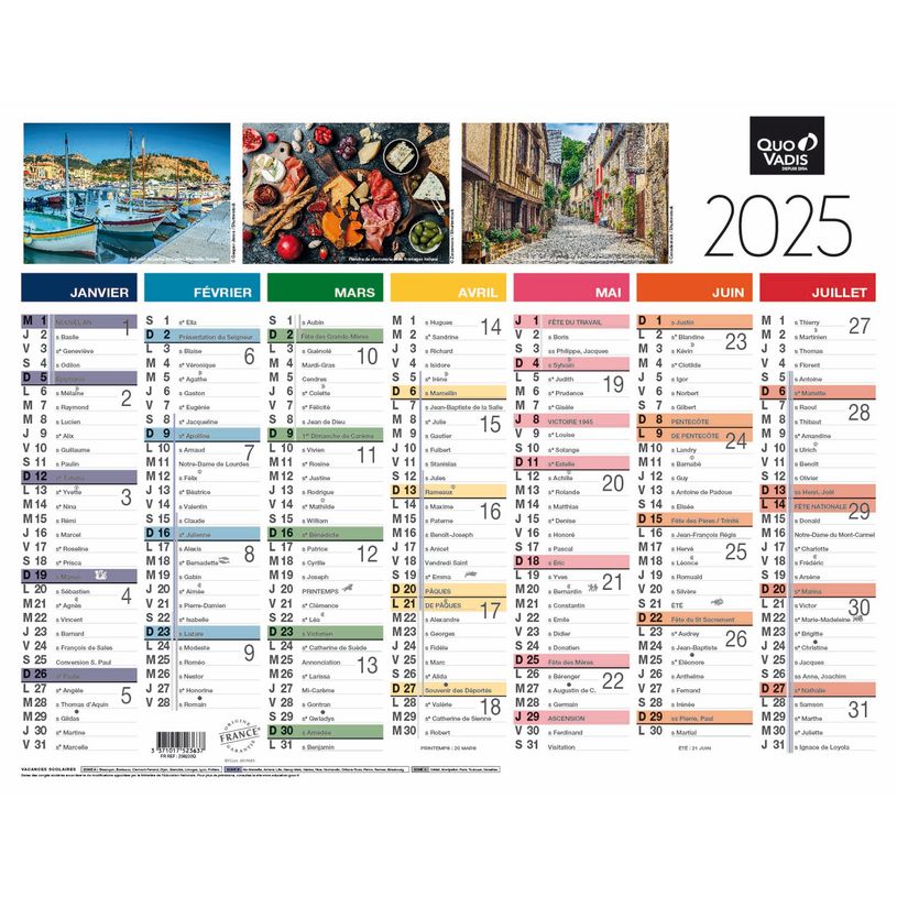 3371017523637-Quo Vadis - Calendrier Fantaisie 7 mois par face - 21 x 27 cm - Tradition-P_79364640_1-0