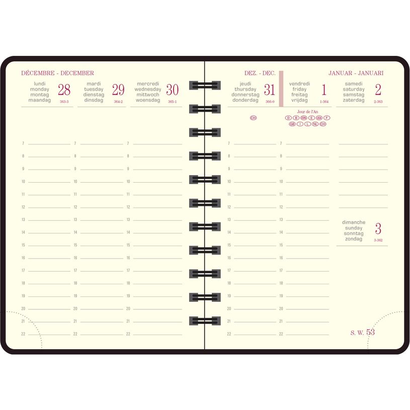 3660942033619-Agenda de poche spiralé Swan Eurotime 13W - 1 semaine sur 2 pages - 9 x 13 cm - disponible dans diff-P_79369698_4-2