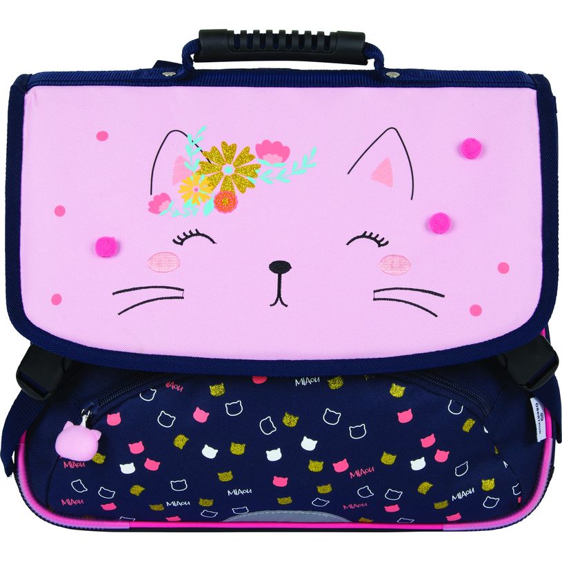 3664447100104-Cartable Chaton Cute 38 cm - 2 compartiments - Oberthur-P_79373106_4-3