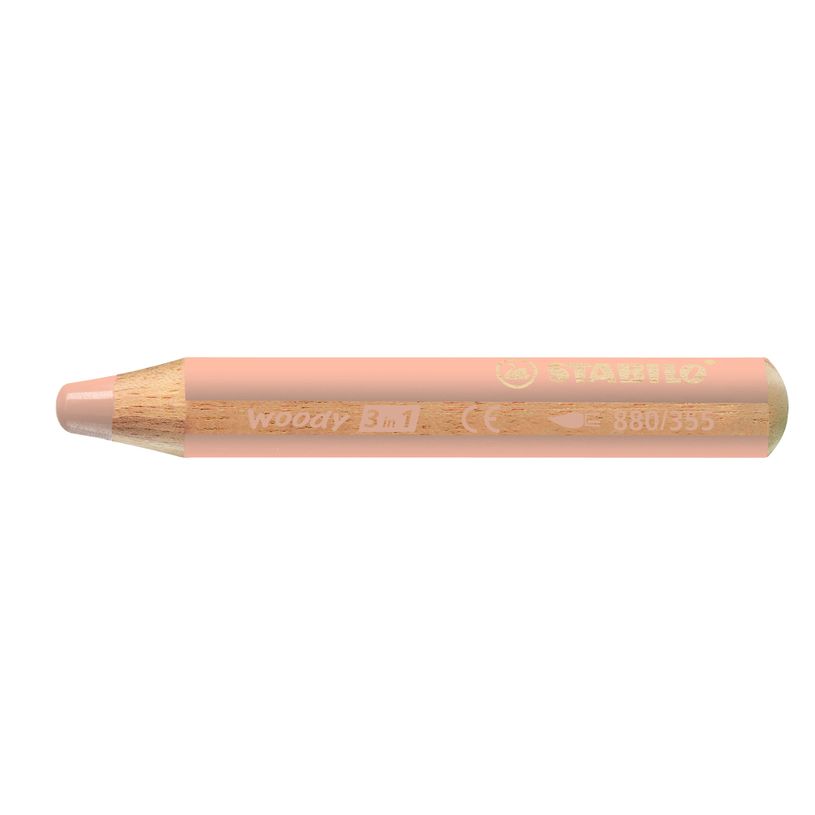 4006381183253-STABILO Woody 3 in 1 - Crayon de couleur pointe large - rose chair-P_79374477_1-0