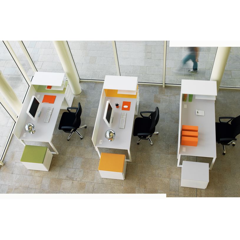 3483600215901-Table d'appoint SUNDAY - L 120 cm - Pieds cadre - Gris-P_79375150_2-1