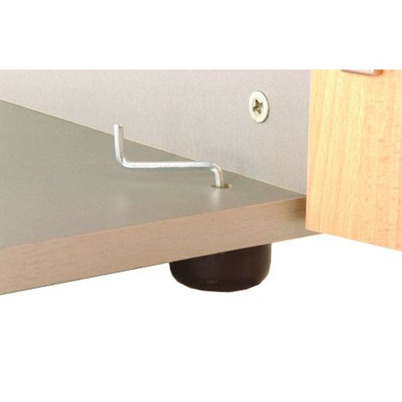 3253310174603-Armoire basse IDRA/DUAL - H72 x L80 x P47 - 2 portes - Corps blanc - Dessus et portes imita-P_79377101_5-4