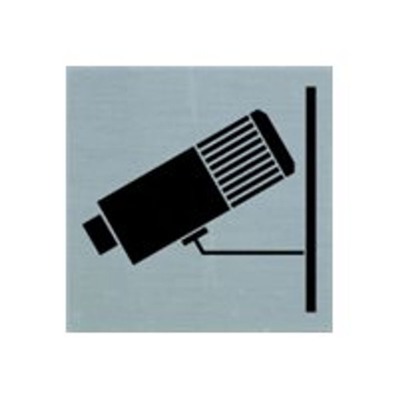 8711234048219-Pickup - Plaque de signalisation -  80 x 80 mm - autocollant - surveillance / camera in use-P_79387926_1-0