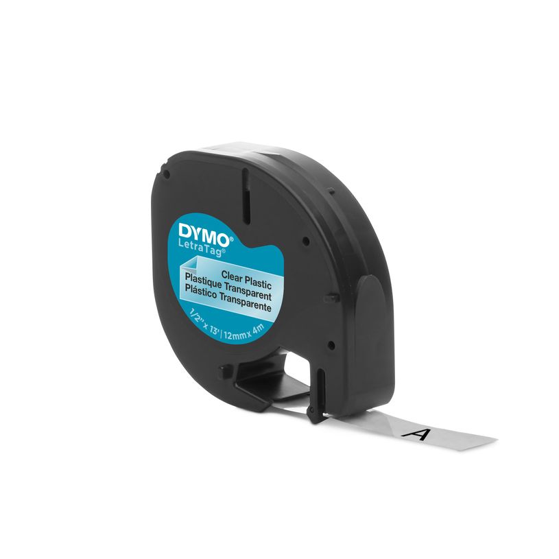 5411313122672-Dymo LetraTAG - Ruban d'étiquettes plastique auto-adhésives - 1 rouleau (12 mm x 4 m) - fon-P_79388326_5-1