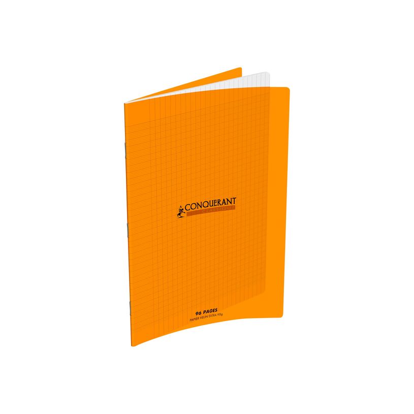 3020120216966-Conquérant Classique - Cahier polypro 24 x 32 cm - 96 pages - grands carreaux (Seyes) - or-P_79388756_1-0