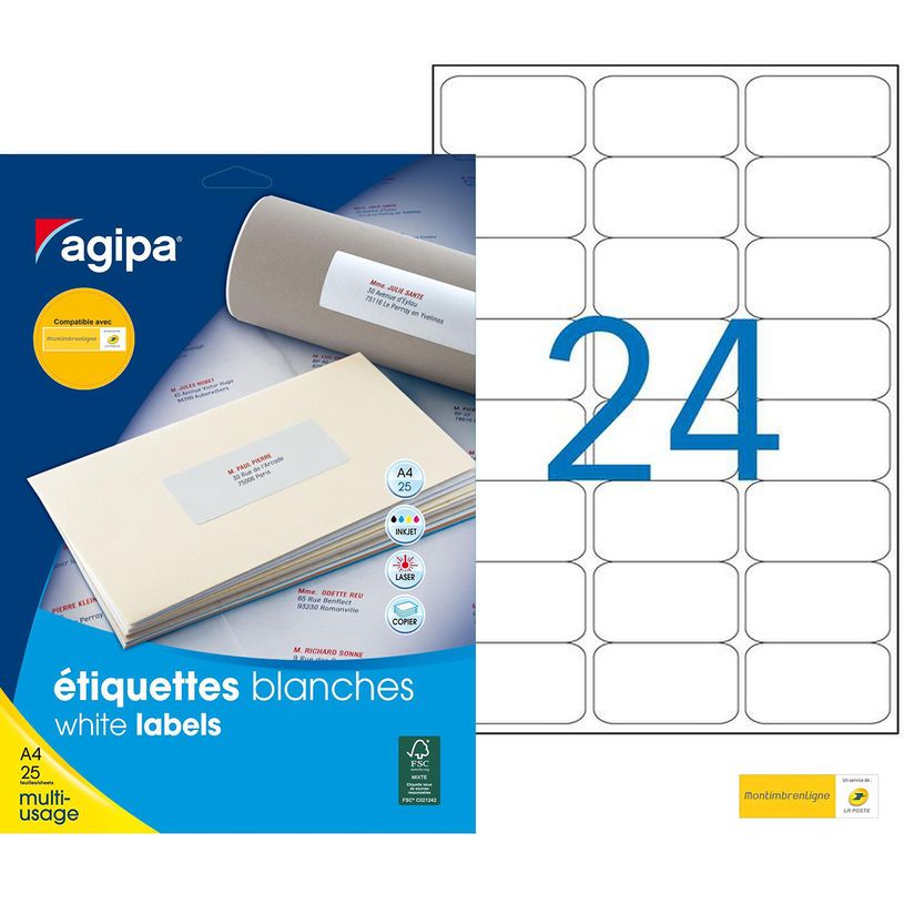 3270241196412-Apli Agipa - 600 Étiquettes adhésives blanches multi-usages - 63,5 x 33,9 mm - coins arro-P_79392886_1-0