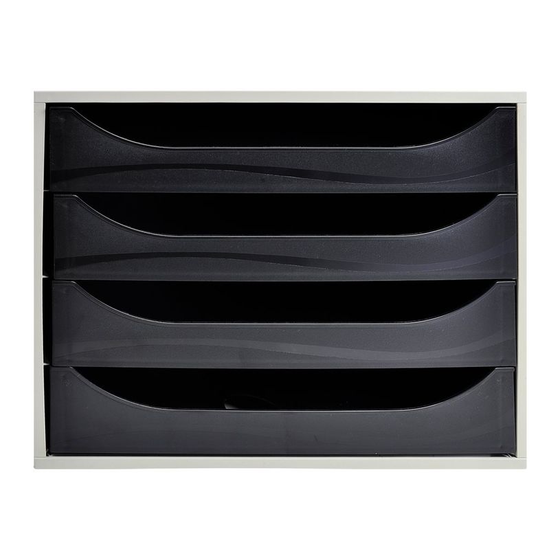 9002493423312-Exacompta Ecobox - Module de classement 4 tiroirs - gris/noir-P_79394113_1-0