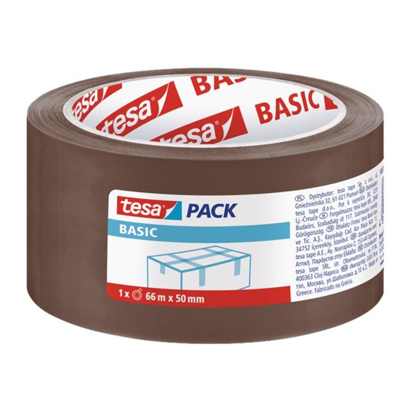 4042448277183-Tesapack Basic - 6 Rubans adhésifs d'emballage - 50 mm x 66 m - havane-P_79396160_1-0