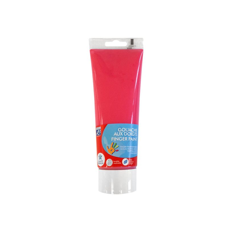3013648075443-Lefranc Bourgeois - Peinture au doigt - gouache - rouge - 250 ml-P_79396172_1-0