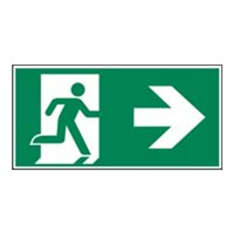 8711234128591-Pickup - Panneau de signalisation - 300 x 150 mm - Sortie d'urgence flèche droite - direct-P_79396283_1-0