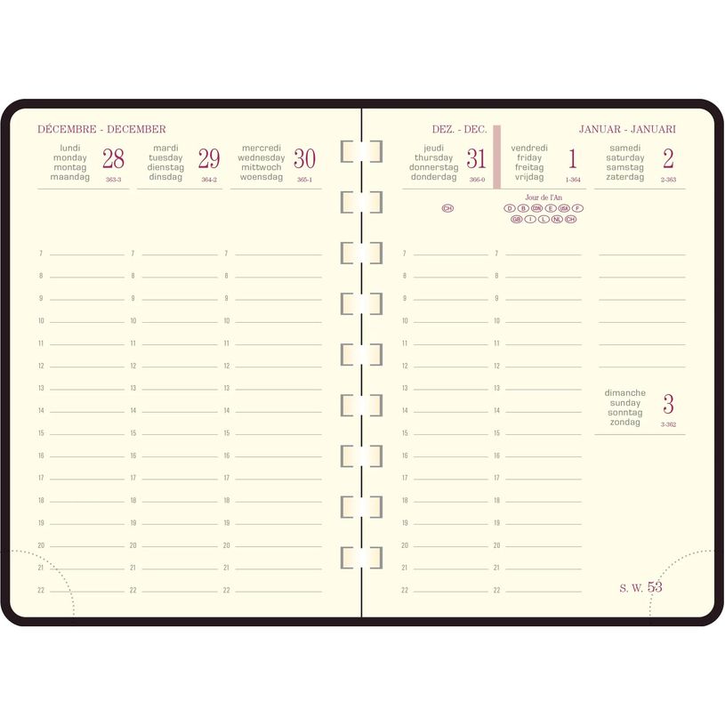 2012349915523-Agenda de poche spiralé Duo Kaa Eurotime 13S - 1 semaine sur 2 pages - 9 x 13 cm - disponible dans différentes cou--3