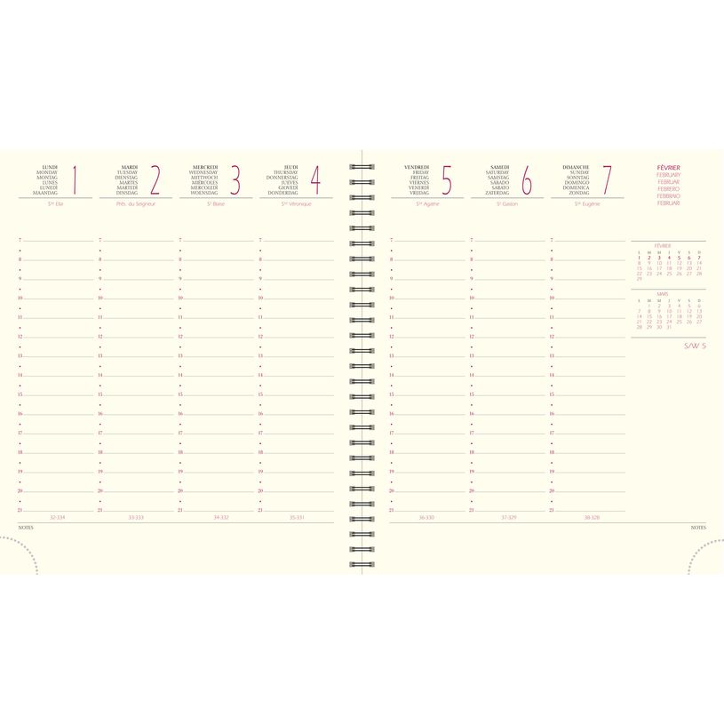 3660942049771-Agenda spiralé Duo Kaa Eurotime 18S - 1 semaine sur 2 pages - 15 x 17 cm - disponible dans diff-P_79398220_6-4
