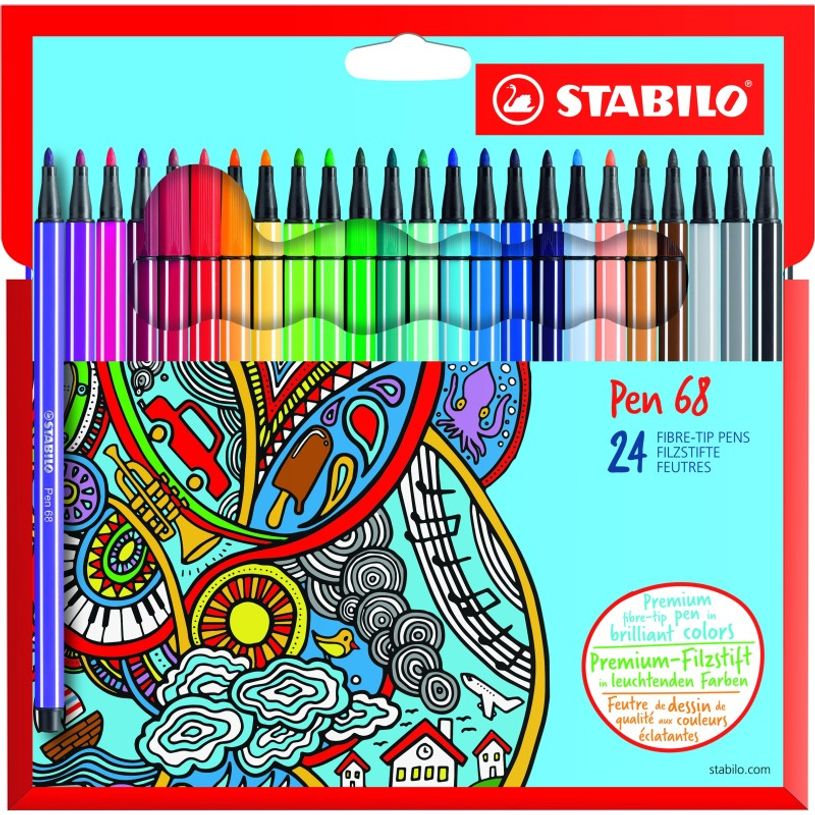 4006381483872-STABILO Pen 68 - 24 Feutres pointe moyenne - couleurs assorties-P_79406694_1-0