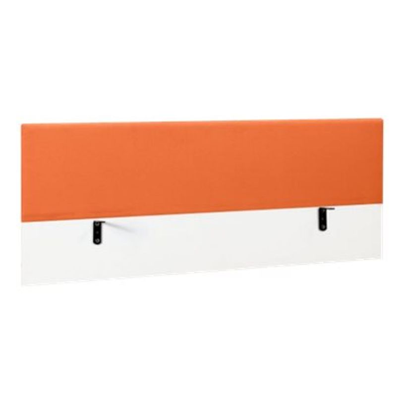 3483600482822-Écran de séparation pour bureau SUNDAY - L160 x H60 - tissu mandarine-P_79408098_1-0
