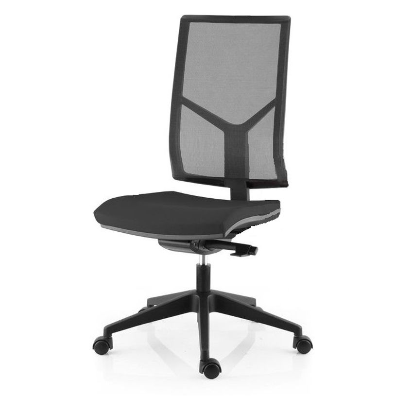 3660916034130-Fauteuil de bureau NOVA - sans accoudoirs- sans appui-tête - noir-P_79408881_2-1